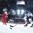 PARIS, FRANCE - MAY 5: Belarus's Yegor Sharangovich #17 scores past Finland's Oskar Osala #62 during preliminary round at the 2017 IIHF Ice Hockey World Championship. (Photo by Matt Zambonin/HHOF-IIHF Images)